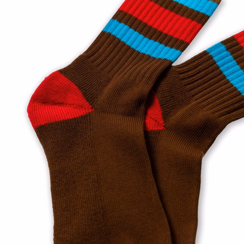 Brown - Red & Azure Stripes - immagine 3