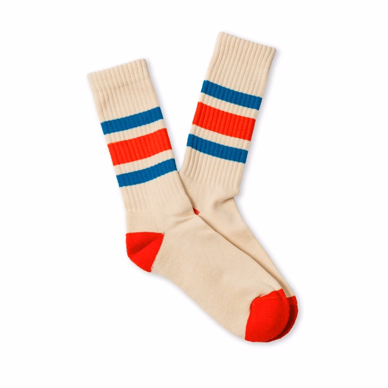 Natural - Lobster & Azure Stripes